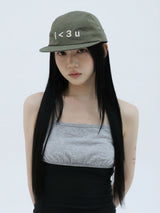 I < 3 Uキャンプキャップ(KHAKI)