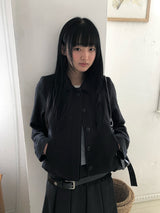 DL Round Collar Tweed Jacket