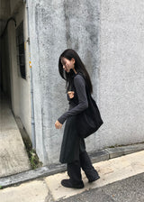ストライプアーバンスカートパンツ