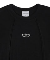 SYMBOL EDGE-CUT CROP T-SHIRTS_BK