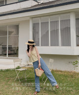 【MADE】Wide denim pants