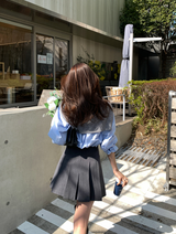 Wanted Pleated Mini Skirt