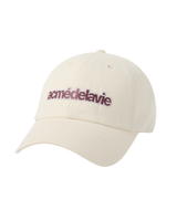 26SS TWO COLOR EMBROIDERY BASIC BALL CAP