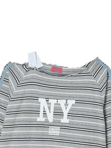 STRING OFF SHOULDER L/S GREY