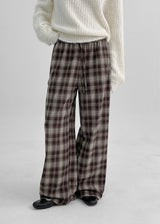 [MADE] Wesh Napping Check Banding Pants