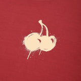 MELTING CHERRY PIGMENT WASHING T-SHIRT [RED]