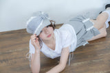 angel ribbon cap(gray)