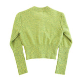 ALPACA SLIM CARDIGAN - MINT GREEN