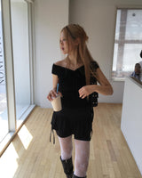 Ribbon lace stockings