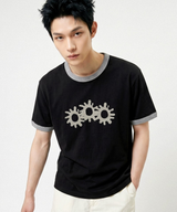Essential Standard Short Sleeve Ringer T-shirt 3GEAR Black