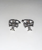 Cross Cubic Ear cuffs 2PCS