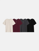 [S/S] ジッパーヘンリー ネック ハーフ ニット(4color)