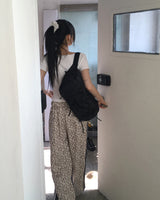 ジャフィー レオパードカラー トラックパンツ