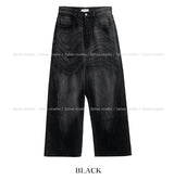Wayson washing wide denim