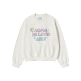 25FW WOMAN AC ベアキャンディクロップスウェットシャツ クリーム