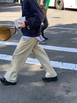 ワイドピンタックパンツ