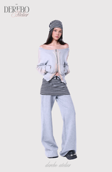 グラディエントオフショルダージップアップ (PANTS)