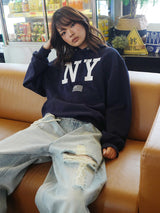 NY FLAG HOODIE NAVY