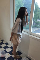 Lace Pumpkin Skirt (Salmon)