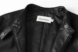 Bella leather jacket - black