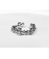 Silver flower Ring
