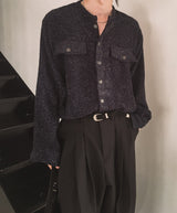 Mir Shining Tweed Crop Jacket