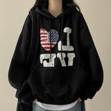 LOVE American flag hood [Fleece]