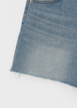 [B-DENIM] カッディングハーフショーツ 043