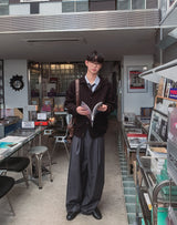 モノツータックワイドスラックス
