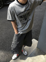 ラペルウエスタンリンガー半袖Tシャツ 3C