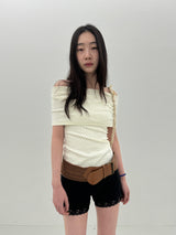 Anfora Lace Shorts Black