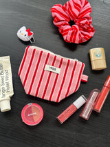 Pop-Up Pouch - Terry (Pink+Red)