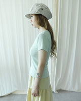 JELLY RIBBED SHORT SLEEVE T-SHIRT