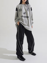 Big over varsity t-shirt