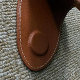 [Real Leather] Stitch Clip Sunglasses Holder