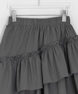 Verpan Frill Banding Midi Skirt
