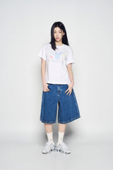 25SS ツインクルジュエリーバニーウィメンズショートスリーブTシャツ ホワイト