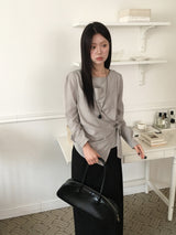 Matt drape blouse
