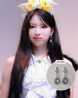 Romantic Queen Earring - Light Sapphire