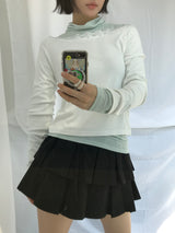 ダブルフリルプリンテッドスカート