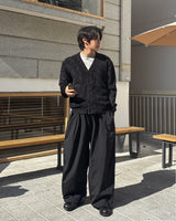 Nylon wide pants