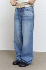 Fill Washed Wide Denim