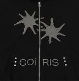 AKIN RIVET POINT APPLIQUE HOOD ZIP-UP UNISEX (2COLOR)