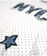 Denim Patch Graphic Dot T-Shirt_Ivory