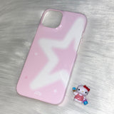 [made] brush star pink phone case (hard)