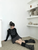 Heart Lock Cutout T-shirt