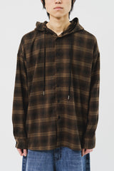 Venny Check Hooded Shirt (3color)