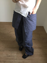 Nylon wrap skirt pants (2color)