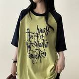 リミンボクシーフィットカラーラグラン半袖Tシャツ