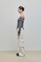 Fold Cargo Pants_Ivory